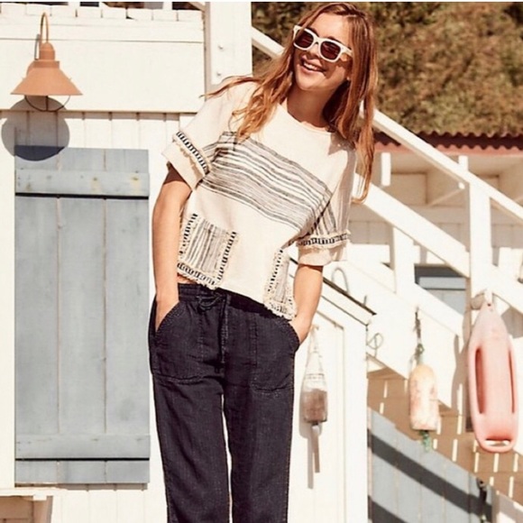 Anthropologie Eva Franco Nantucket Striped Top - Picture 1 of 12